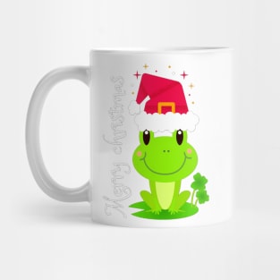 Starry Merry Christmas Frog Mug